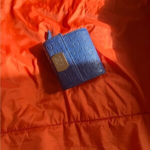 Guess Blue Wallet with Gold Accent